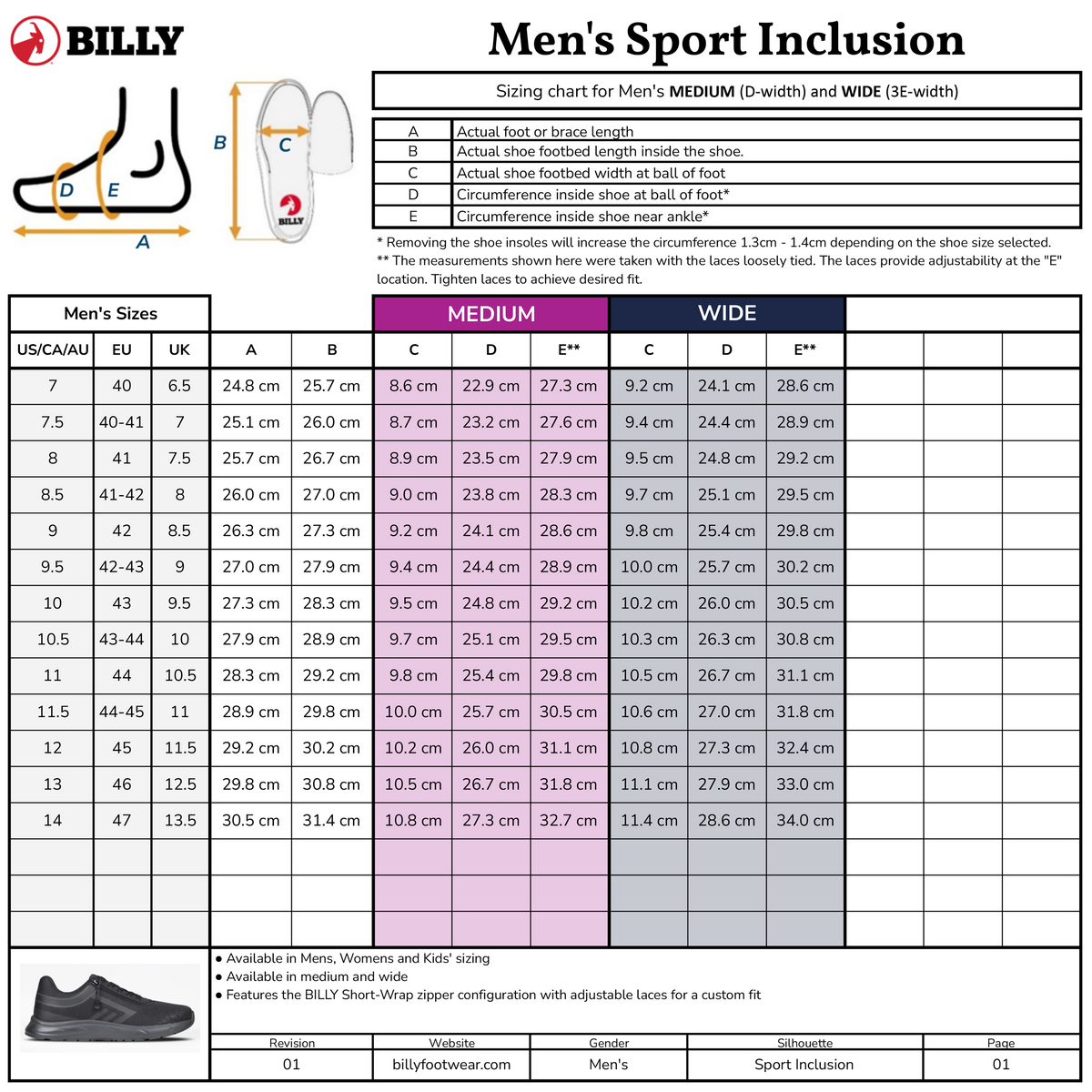 SALE - Men's Kodify Red BILLY Sport Inclusion