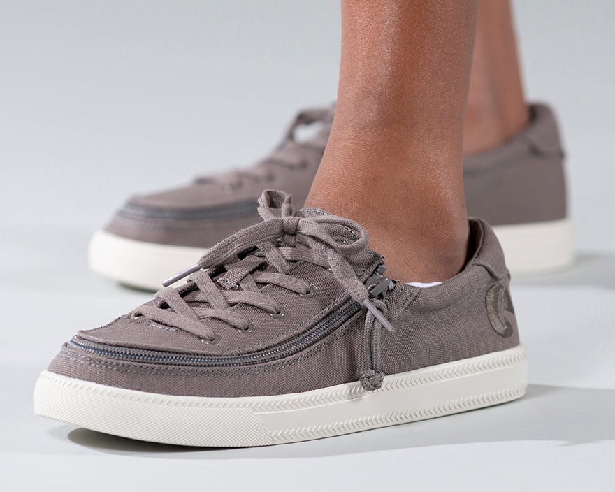 FINAL SALE - Dark Grey BILLY Sustainable Lace Lows
