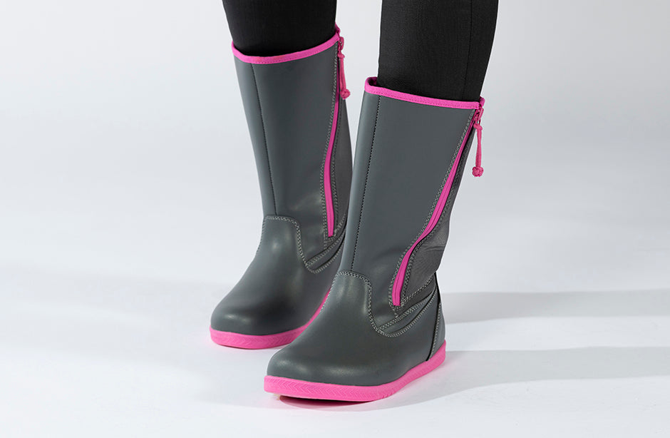 FINAL SALE - Grey BILLY Rain Boots