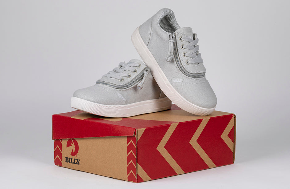 FINAL SALE - Grey BILLY D|R Short Wrap Low Tops