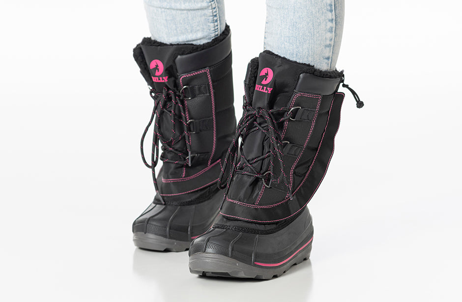 Black/Pink BILLY Ice Winter Boots