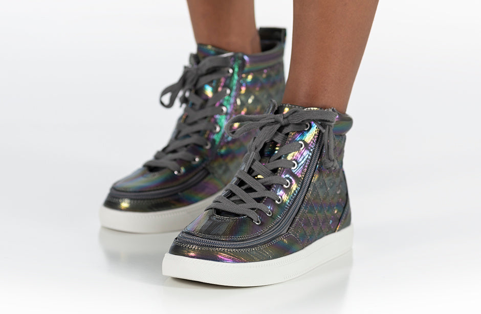 Graphite Rainbow BILLY Classic Quilt High Tops
