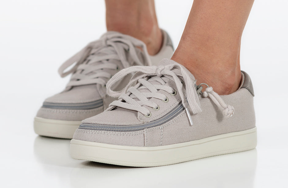 FINAL SALE - Women's Light Grey BILLY Sneaker Low Tops