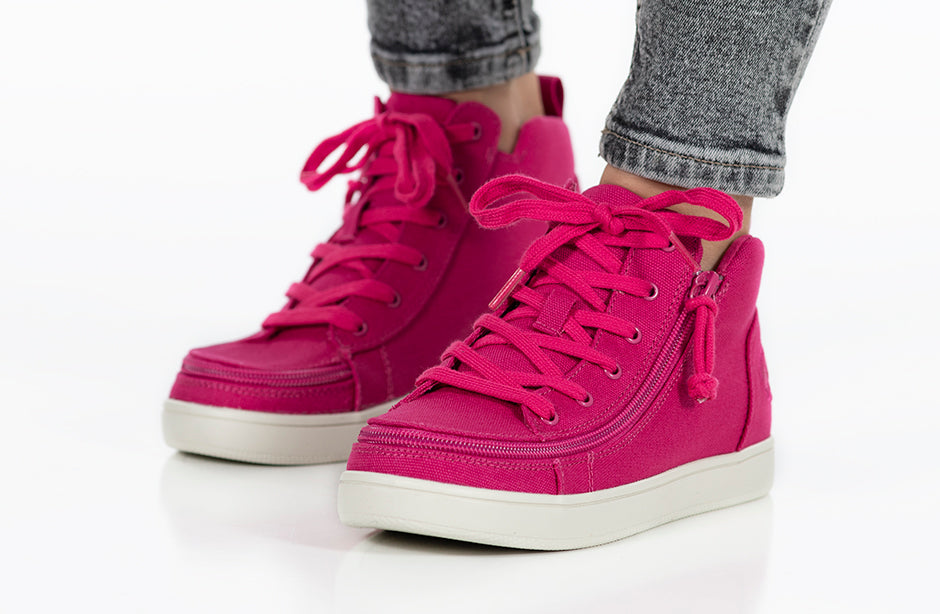 FINAL SALE - Women's Orchid Flower BILLY Sneaker Lace Mid Tops