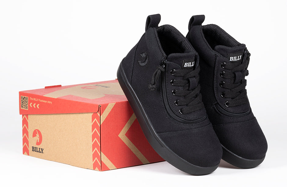 Black To The Floor BILLY D|R II Short Wrap High Tops