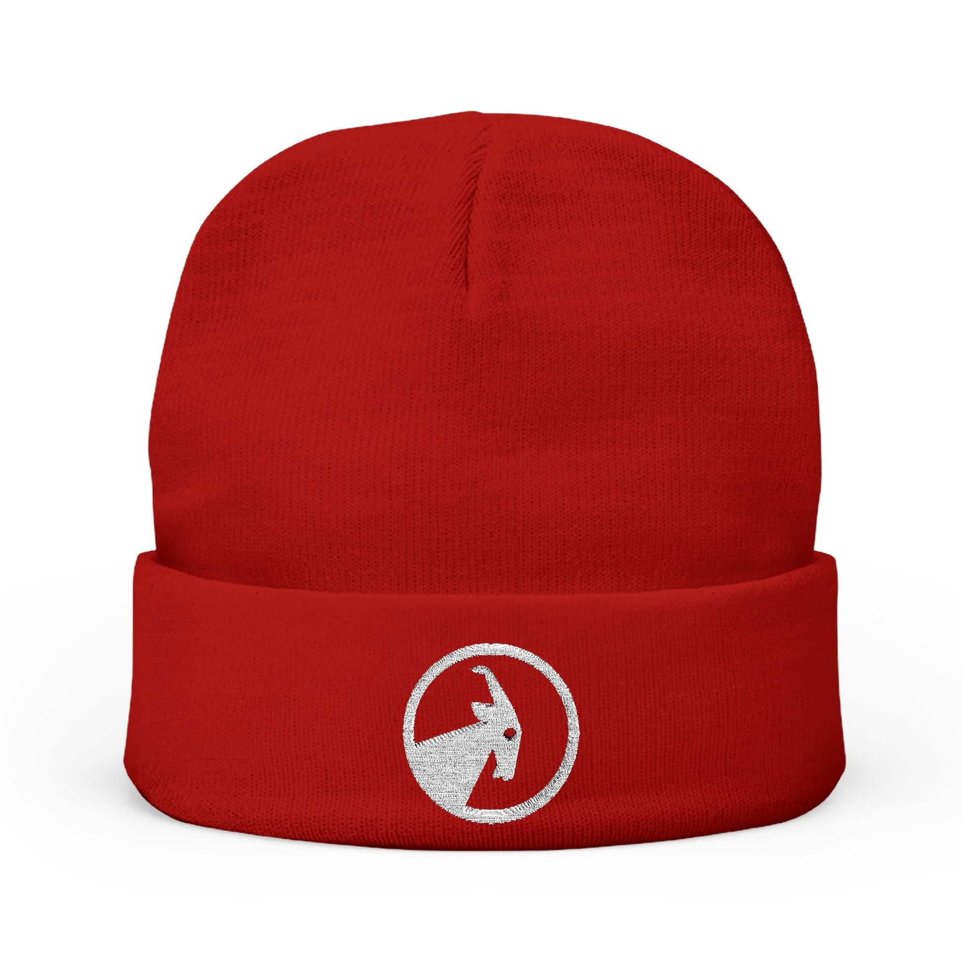  BILLY Knit Beanie (White Goat - Embroidery) — AVAILABLE IN 6 COLORS