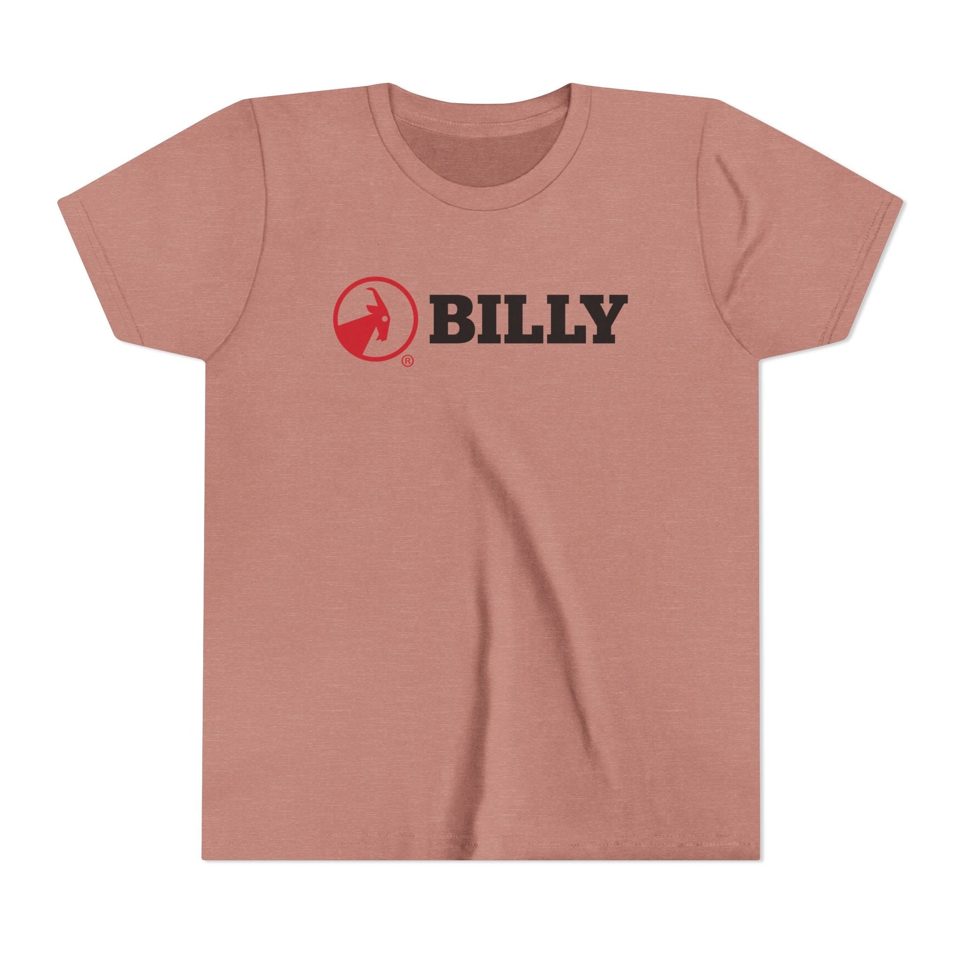  BILLY Youth Short Sleeve Tee (Red/Black Horizontal Logo) — AVAILABLE IN 5 COLORS