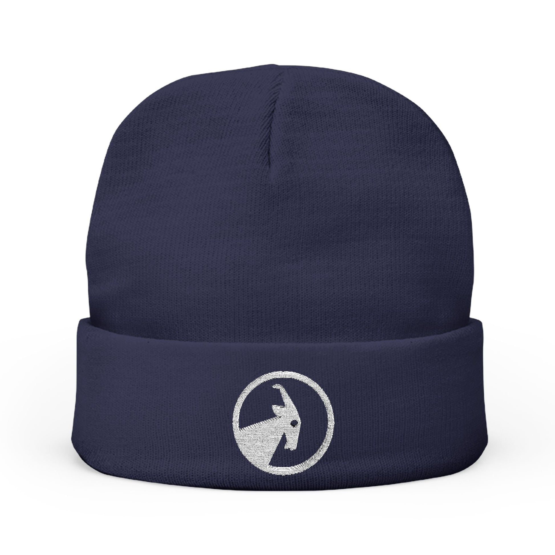  BILLY Knit Beanie (White Goat - Embroidery) — AVAILABLE IN 6 COLORS