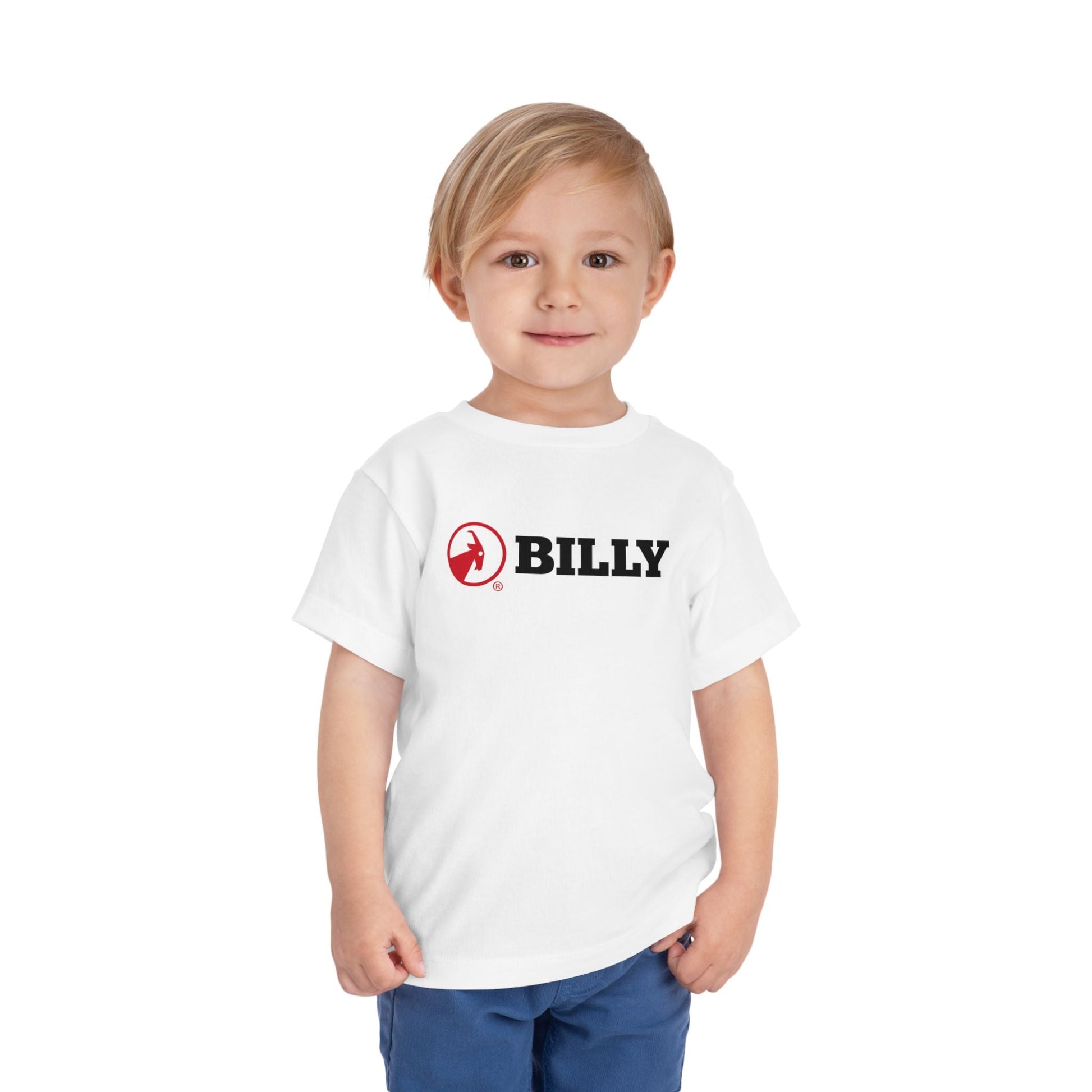  BILLY Toddler Short Sleeve Tee (Red/Black Horizontal Logo) — AVAILABLE IN 5 COLORS