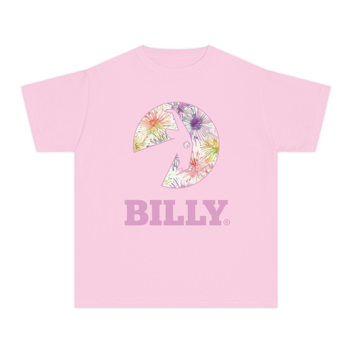  BILLY Youth Midweight Tee (Floral Logo) - AVAILABLE IN 4 COLORS