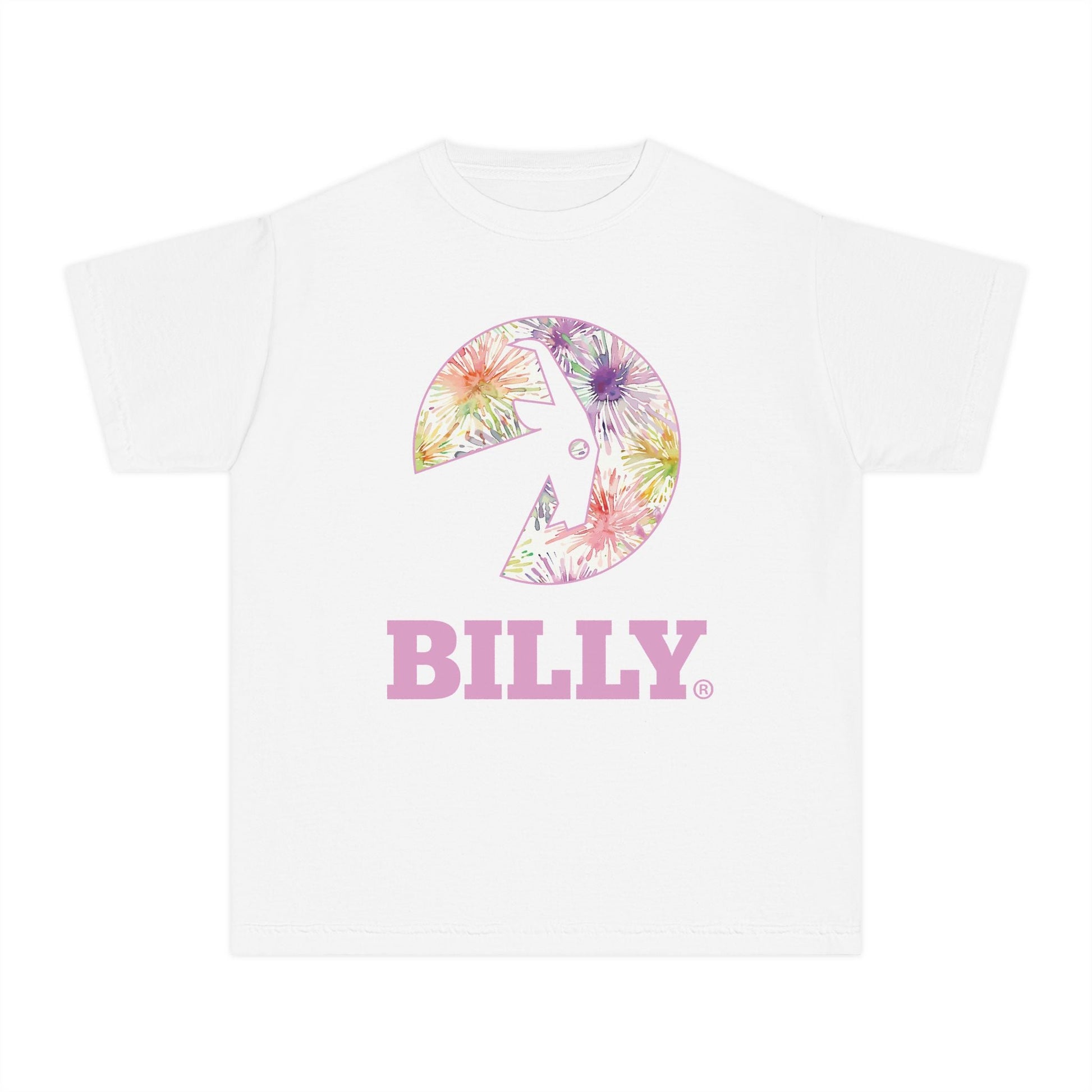  BILLY Youth Midweight Tee (Floral Logo) - AVAILABLE IN 4 COLORS