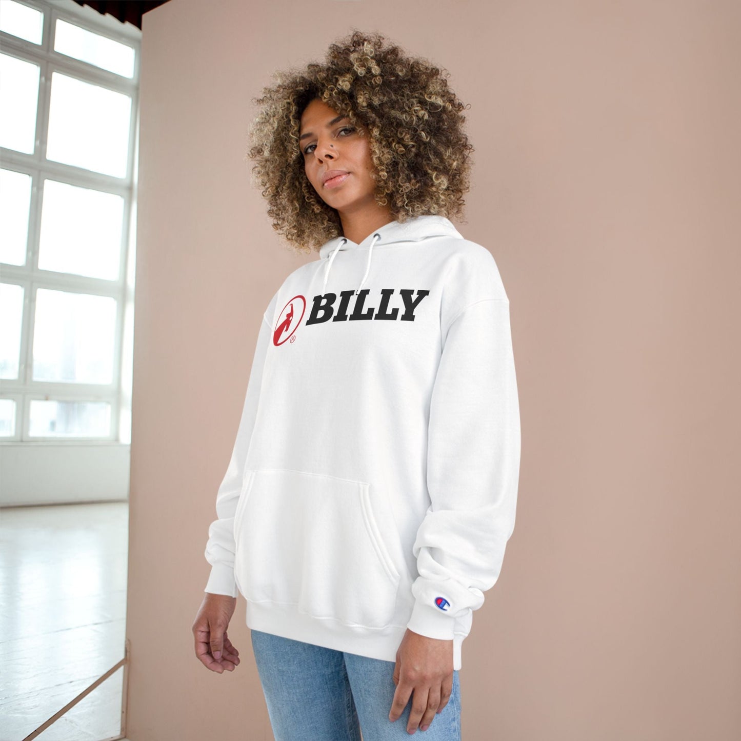  BILLY Core Adult Unisex Hoodie (Red/Black Horizontal Logo)