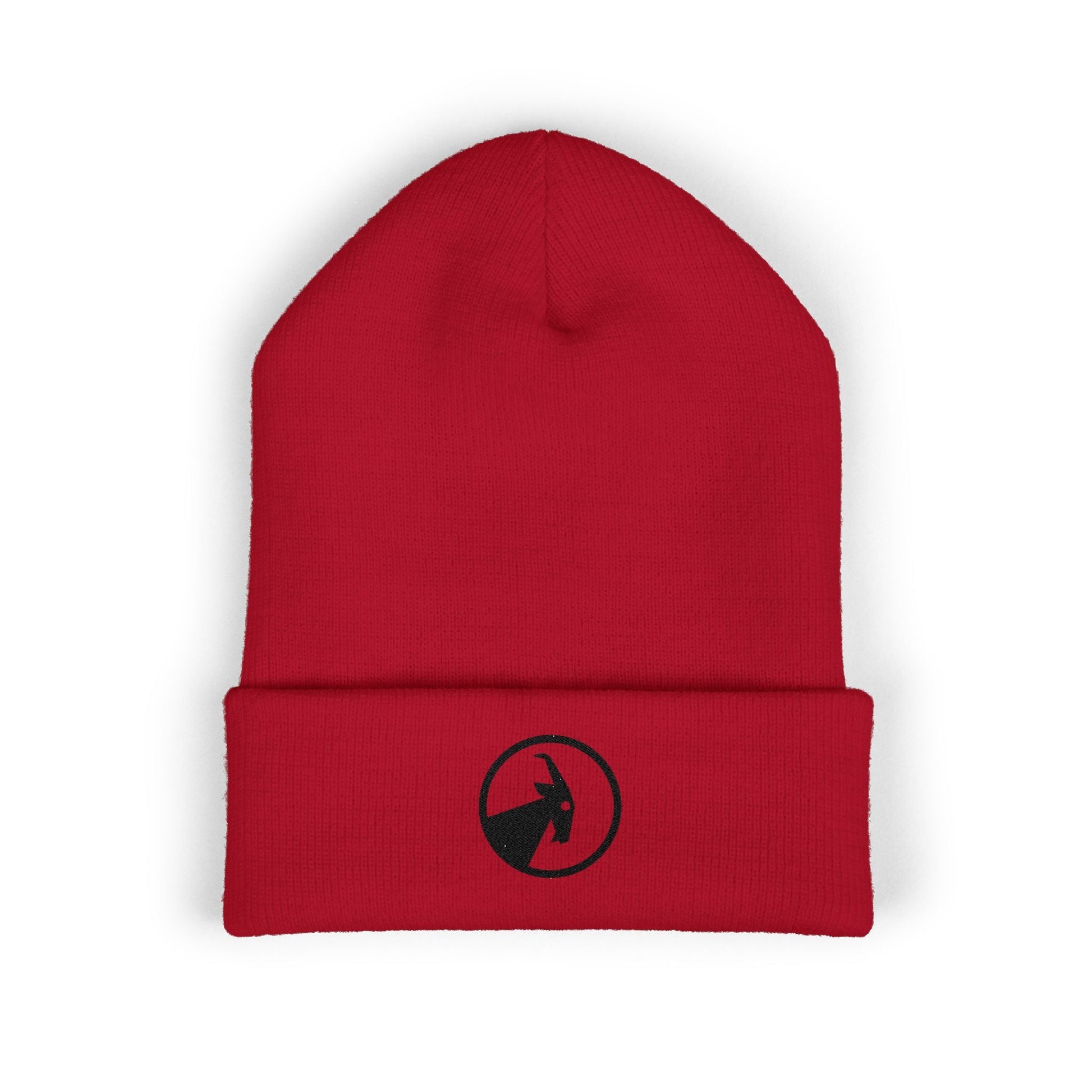  BILLY Classic Cuffed Beanie (Black Goat - Embroidery) — AVAILABLE IN 7 COLORS