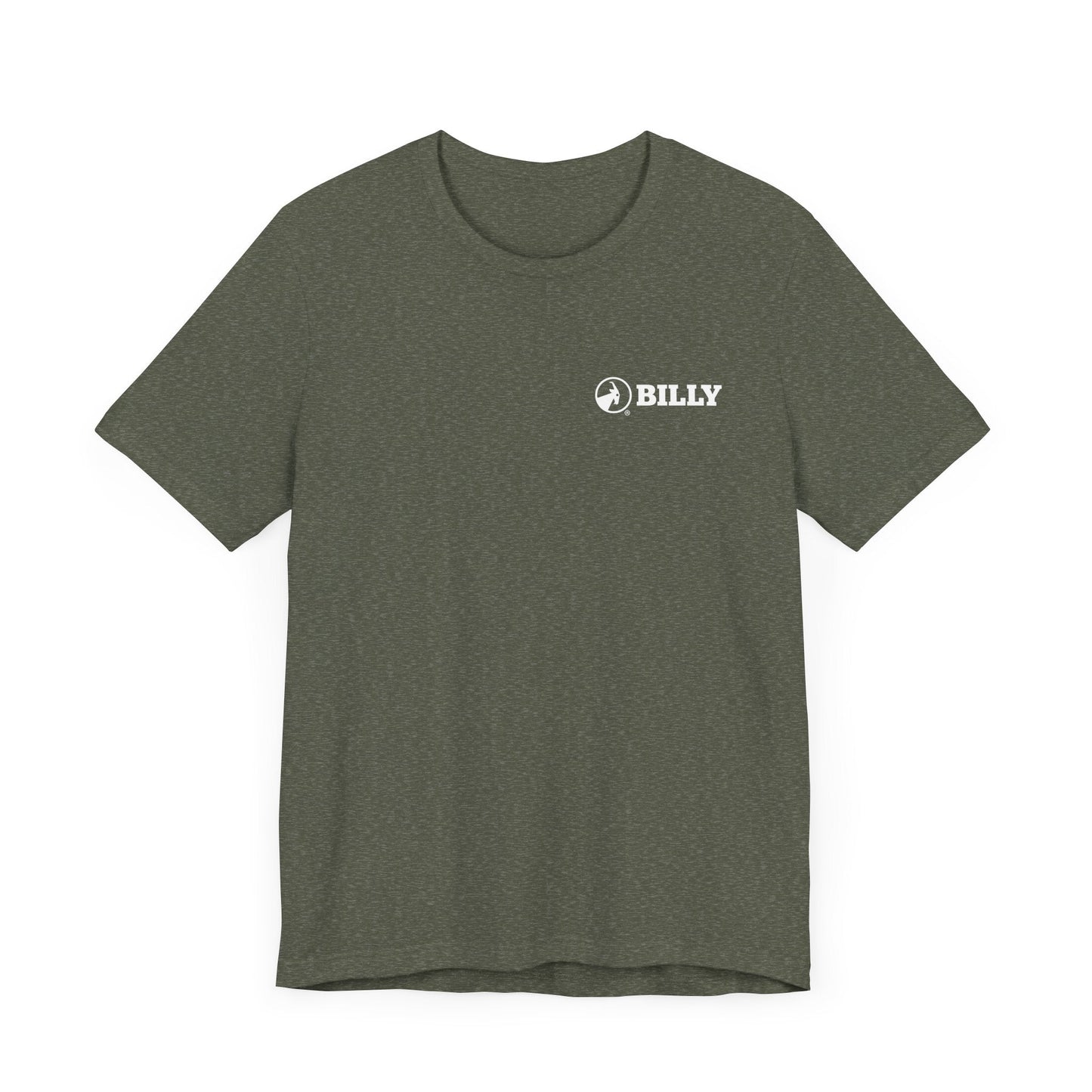  BILLY Adult Unisex Jersey Short Sleeve Tee (White Horizontal Logo - LCP)