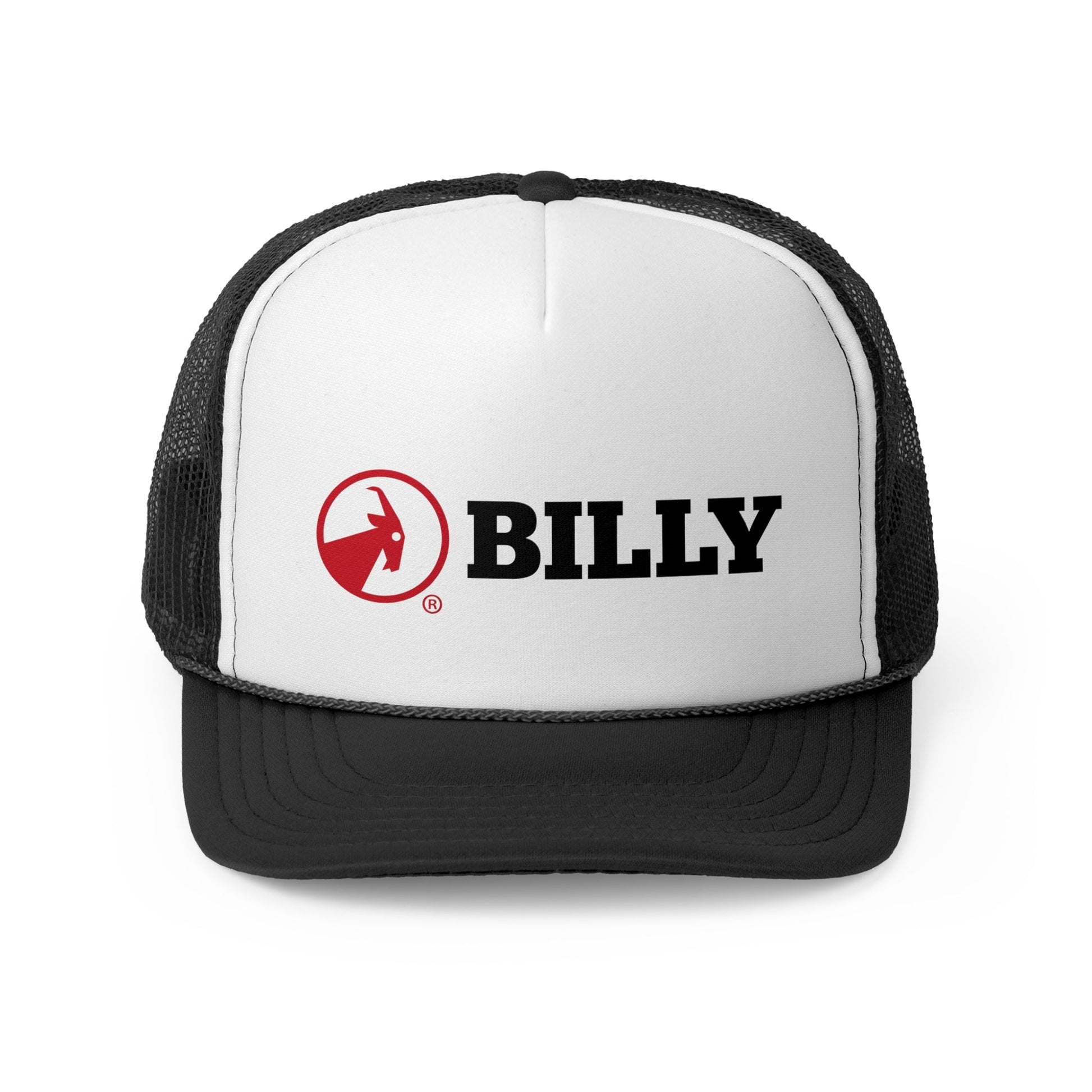  BILLY Foam Trucker Cap (Red/Black Horizontal Logo - Print)