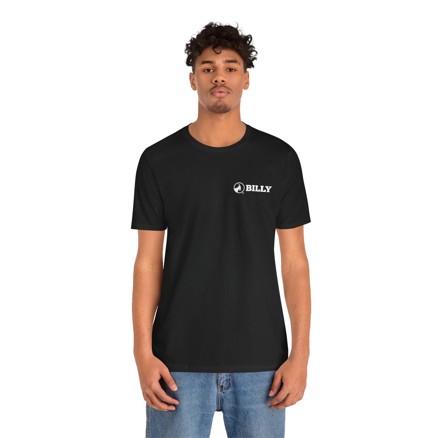  BILLY Adult Unisex Jersey Short Sleeve Tee (White Horizontal Logo - LCP)