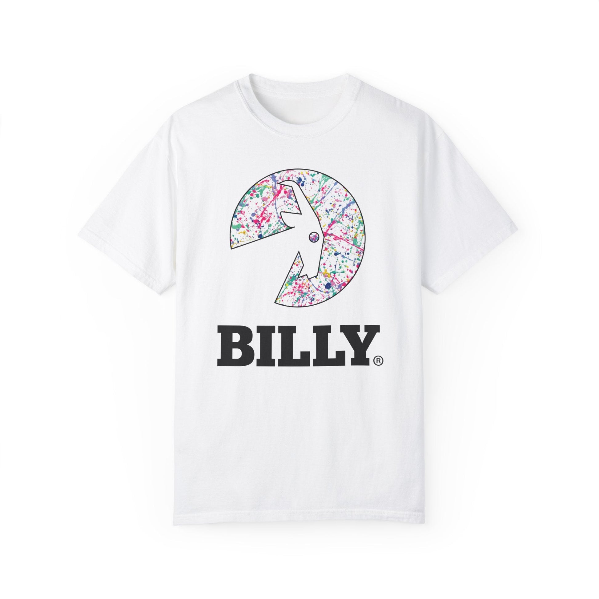  BILLY Sasha Splatter Unisex Garment-Dyed T-Shirt (Sasha Splatter - Black Print)