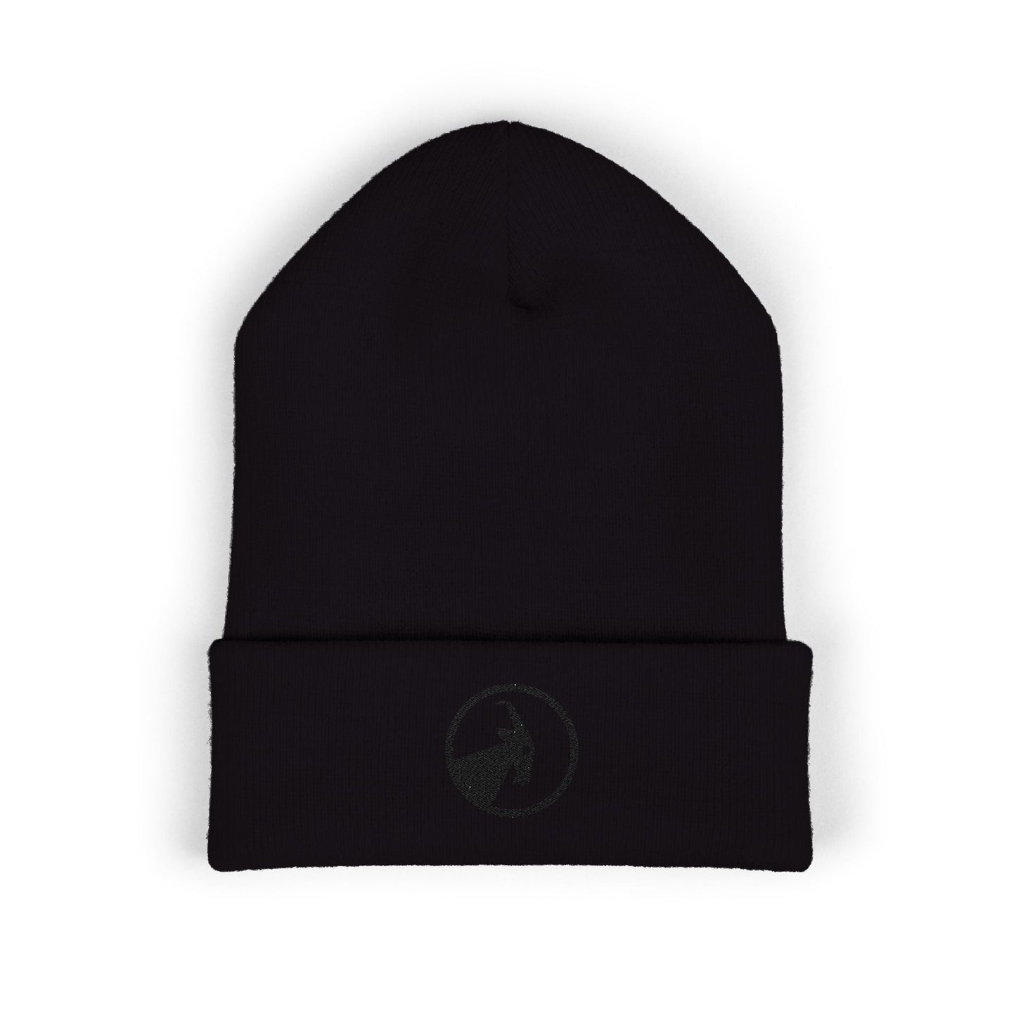  BILLY Classic Cuffed Beanie (Black Goat - Embroidery) — AVAILABLE IN 7 COLORS