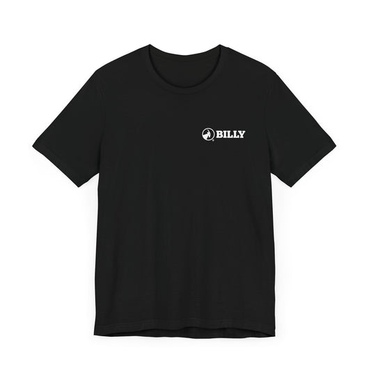  BILLY Adult Unisex Jersey Short Sleeve Tee (White Horizontal Logo - LCP)