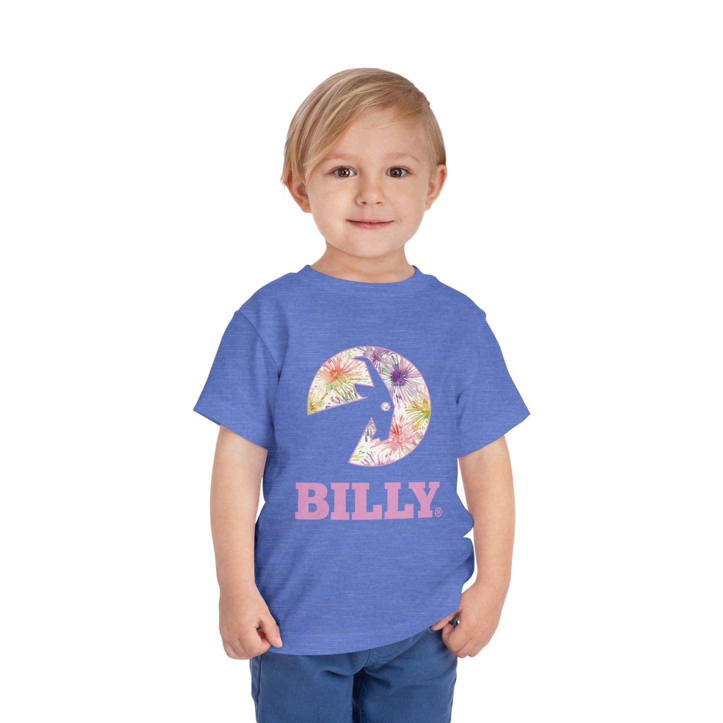  BILLY Toddler Short Sleeve Tee (Floral Logo) - AVAILABLE IN 3 COLORS