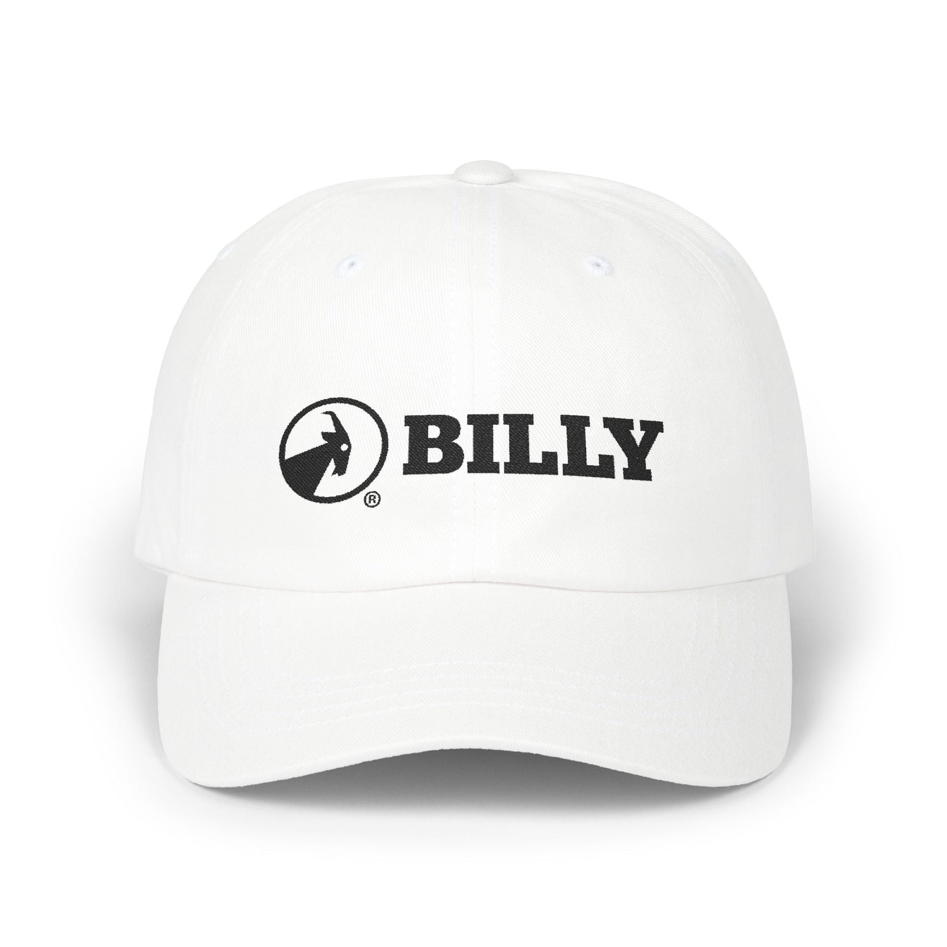  BILLY Classic Cap (Black Horizontal Logo - Embroidery) — AVAILABLE IN 7 COLORS