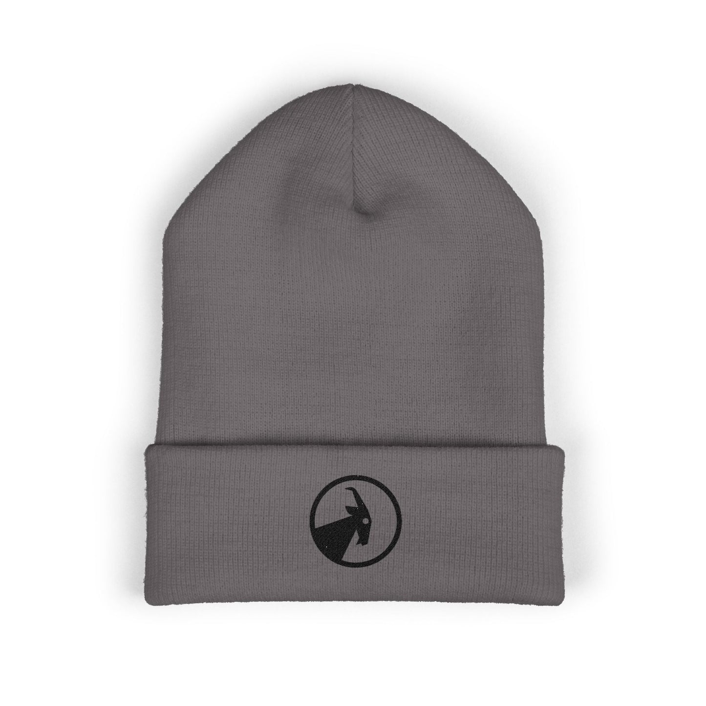  BILLY Classic Cuffed Beanie (Black Goat - Embroidery) — AVAILABLE IN 7 COLORS
