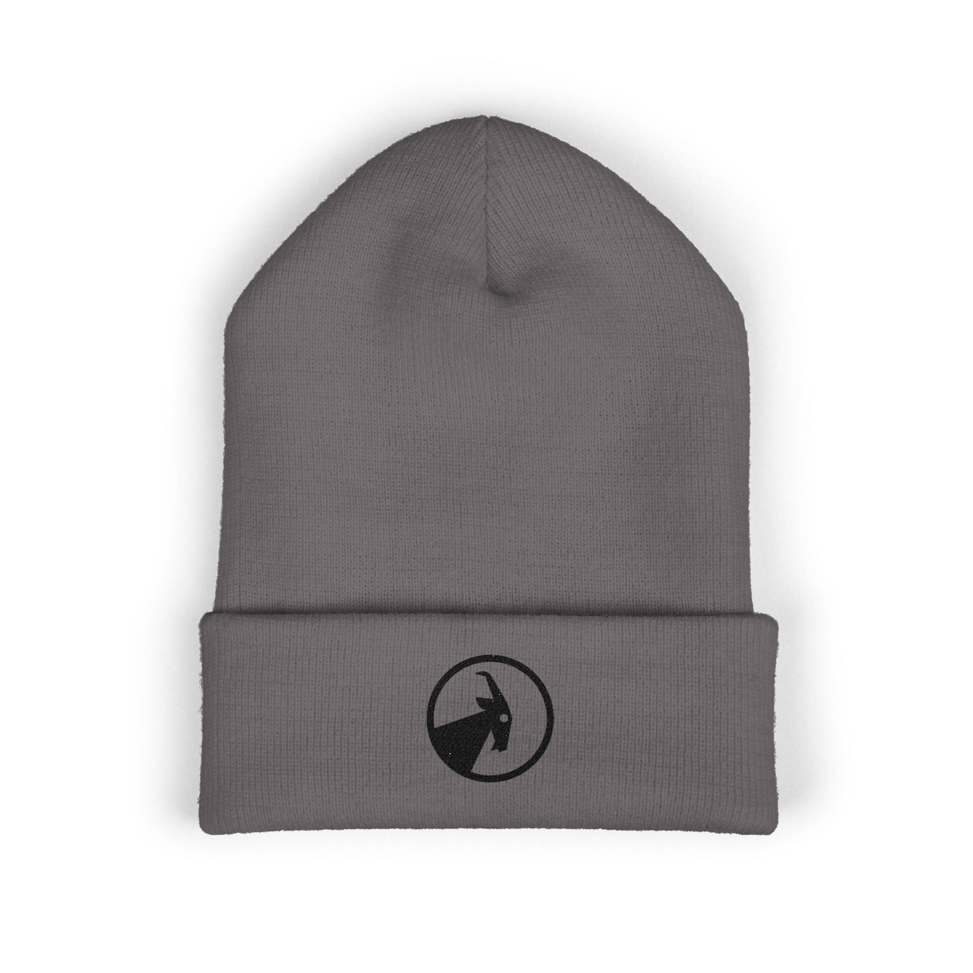  BILLY Classic Cuffed Beanie (Black Goat - Embroidery) — AVAILABLE IN 7 COLORS