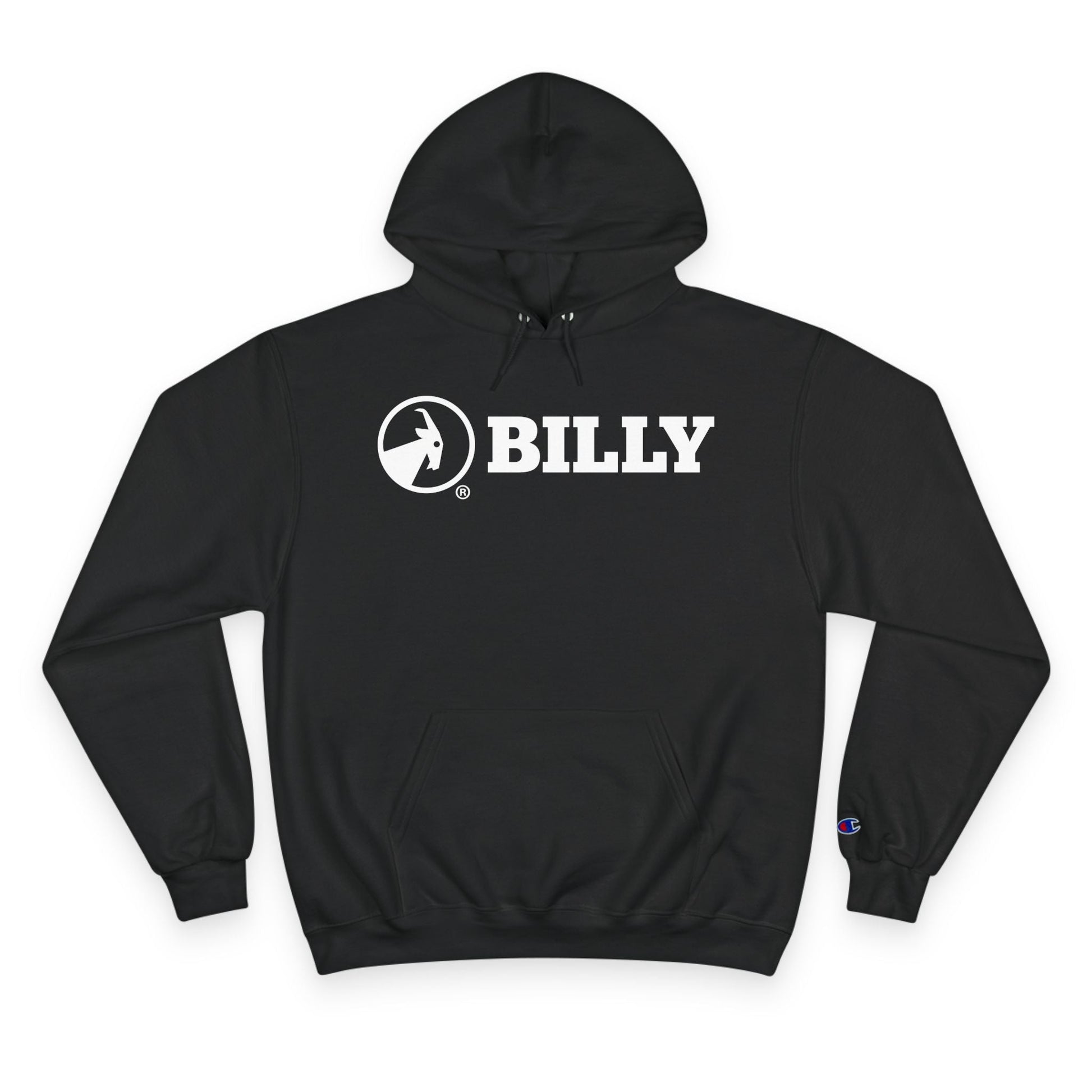  BILLY Core Adult Unisex Hoodie (White Horizontal Logo)