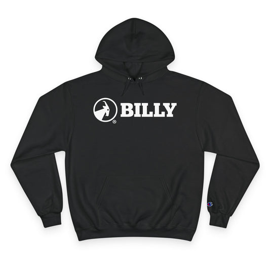  BILLY Core Adult Unisex Hoodie (White Horizontal Logo)