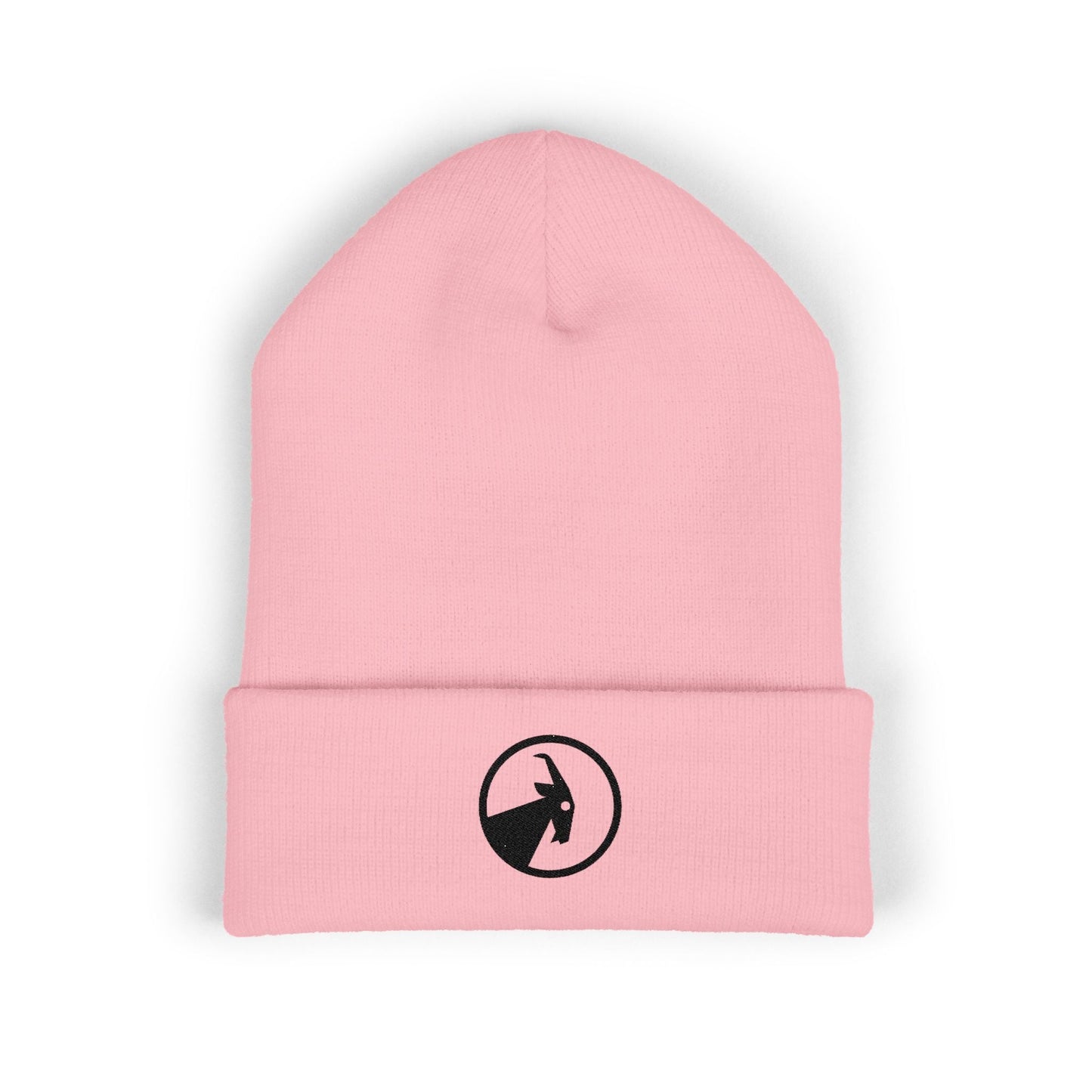  BILLY Classic Cuffed Beanie (Black Goat - Embroidery) — AVAILABLE IN 7 COLORS