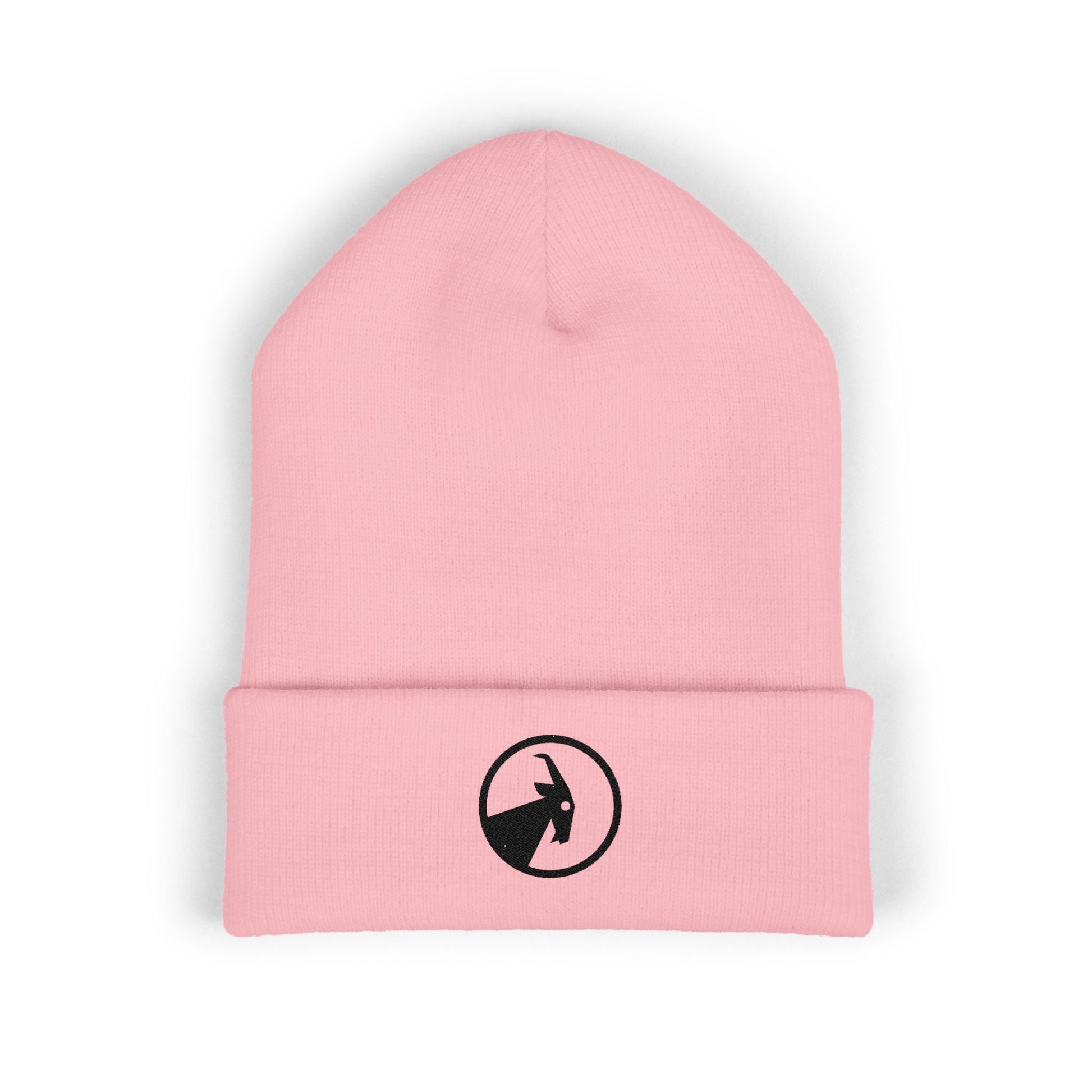  BILLY Classic Cuffed Beanie (Black Goat - Embroidery) — AVAILABLE IN 7 COLORS