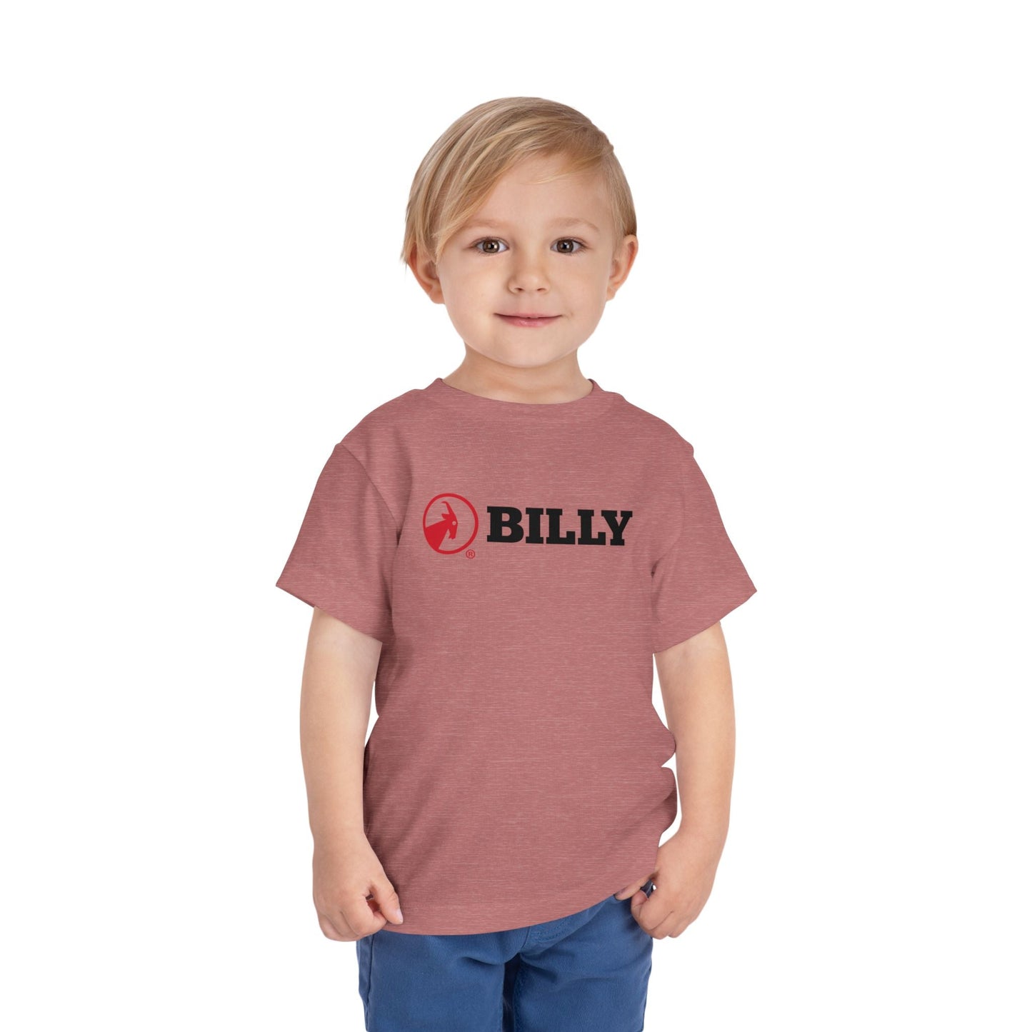  BILLY Toddler Short Sleeve Tee (Red/Black Horizontal Logo) — AVAILABLE IN 5 COLORS
