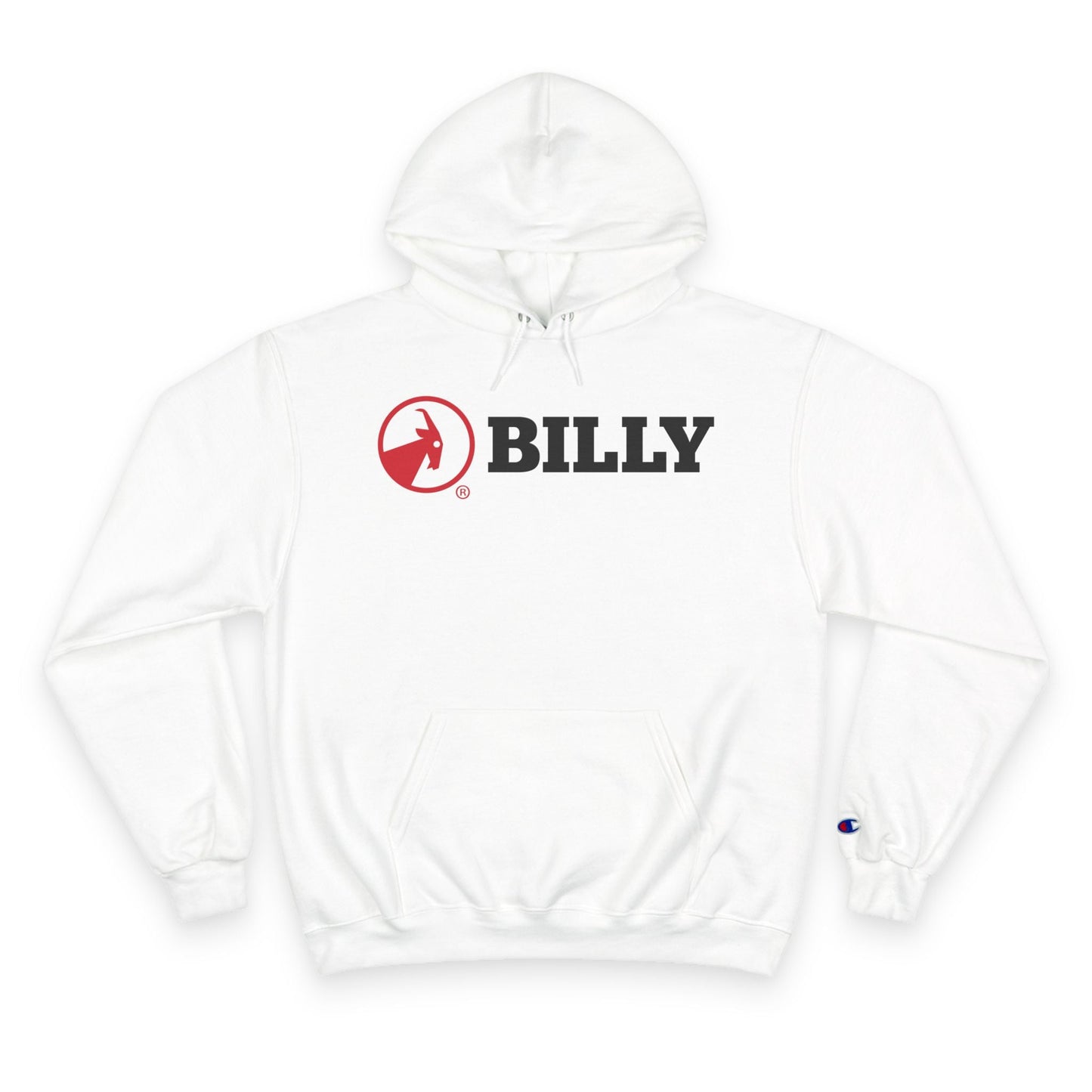  BILLY Core Adult Unisex Hoodie (Red/Black Horizontal Logo)