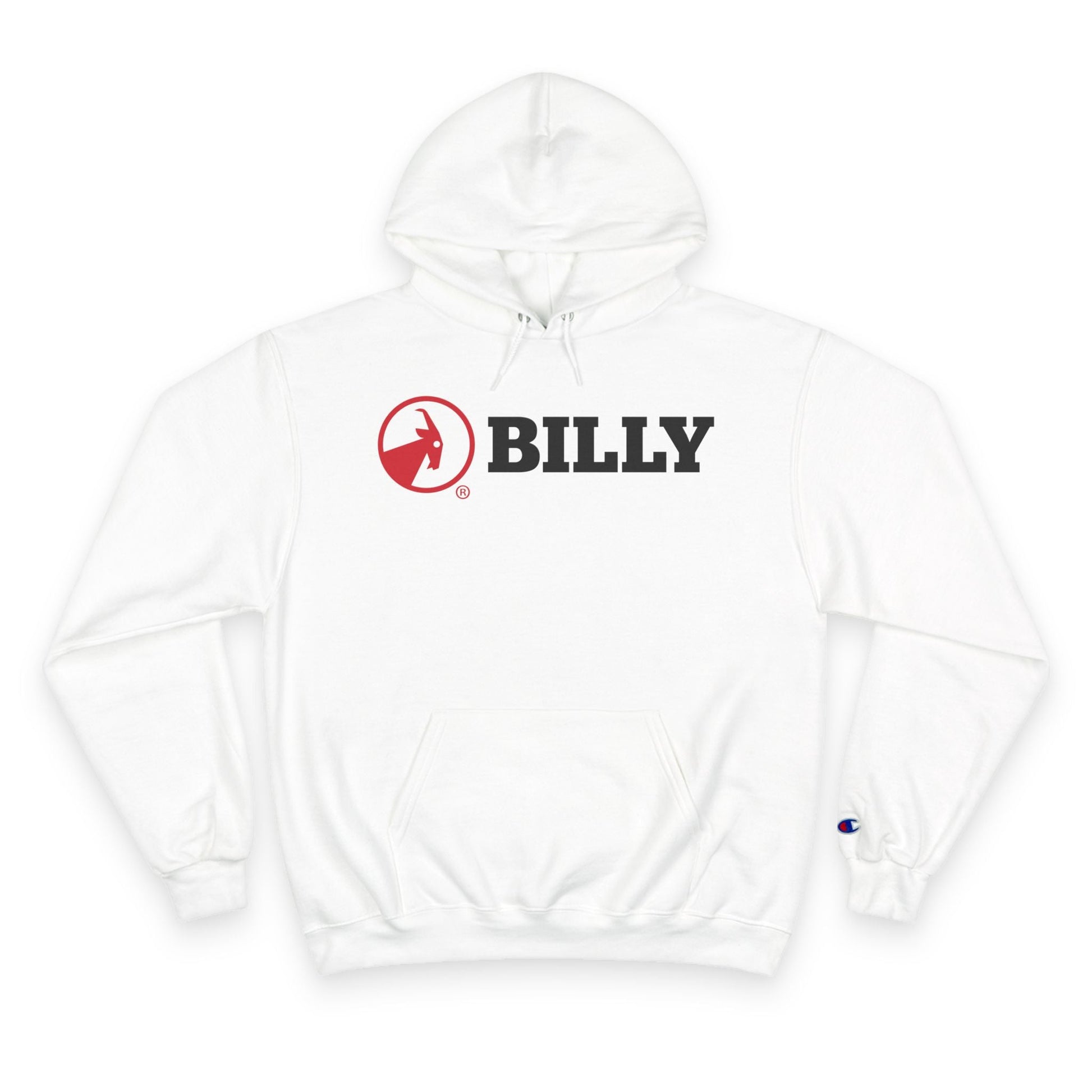  BILLY Core Adult Unisex Hoodie (Red/Black Horizontal Logo)