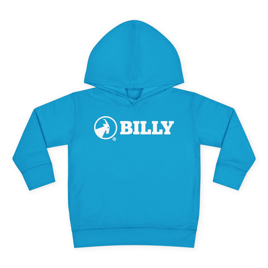  BILLY Core Toddler Pullover Fleece Hoodie (White Horizontal Logo) — AVAILABLE IN 4 COLORS