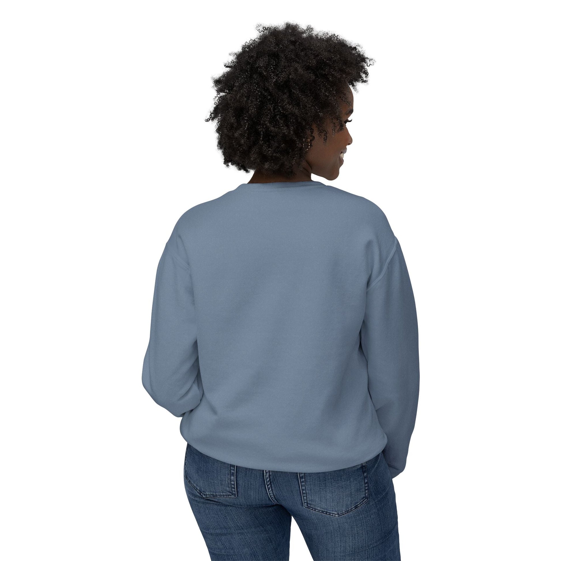  BILLY Unisex Lightweight Crewneck Sweatshirt (White Horizontal Logo) — AVAILABLE IN 5 COLORS