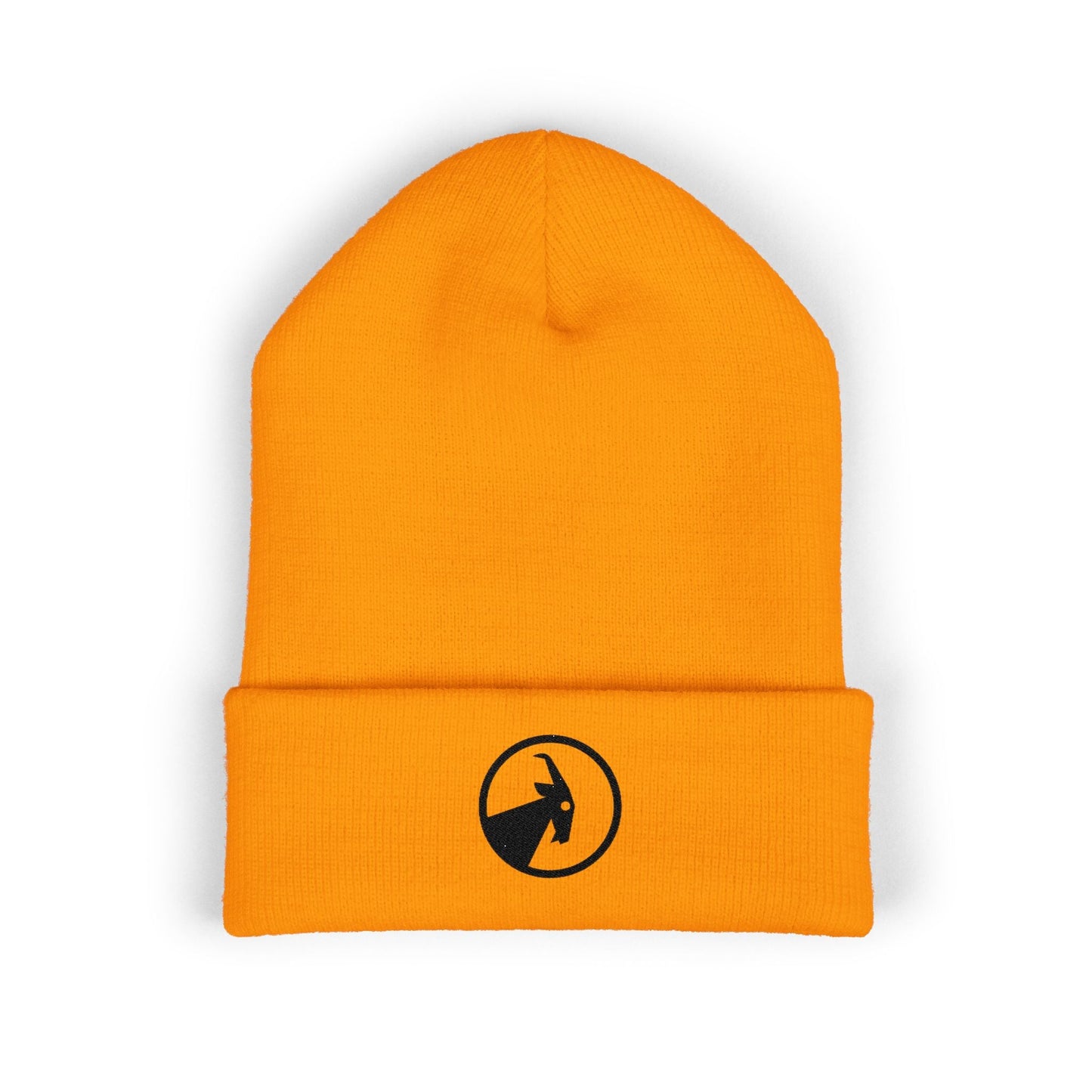  BILLY Classic Cuffed Beanie (Black Goat - Embroidery) — AVAILABLE IN 7 COLORS