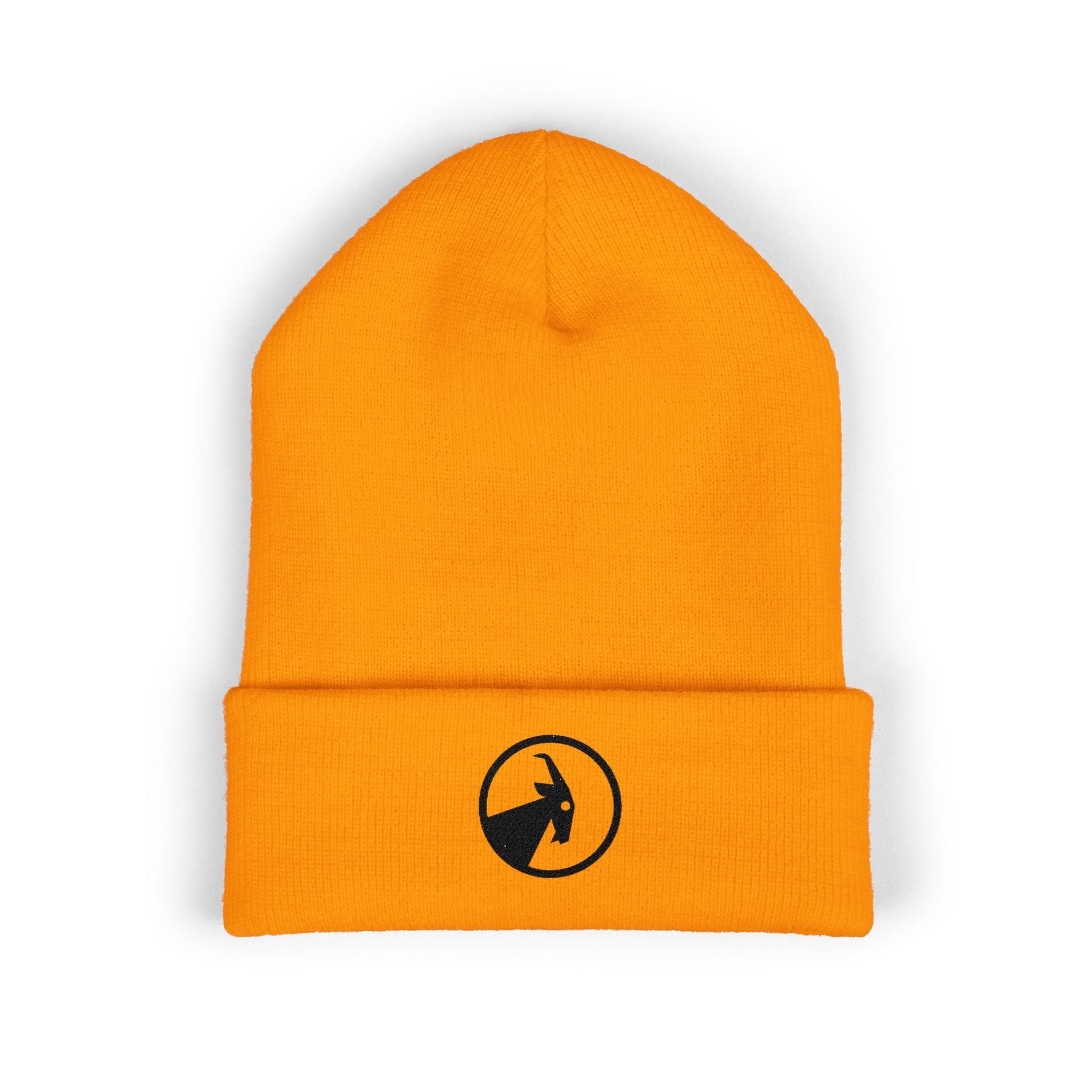  BILLY Classic Cuffed Beanie (Black Goat - Embroidery) — AVAILABLE IN 7 COLORS