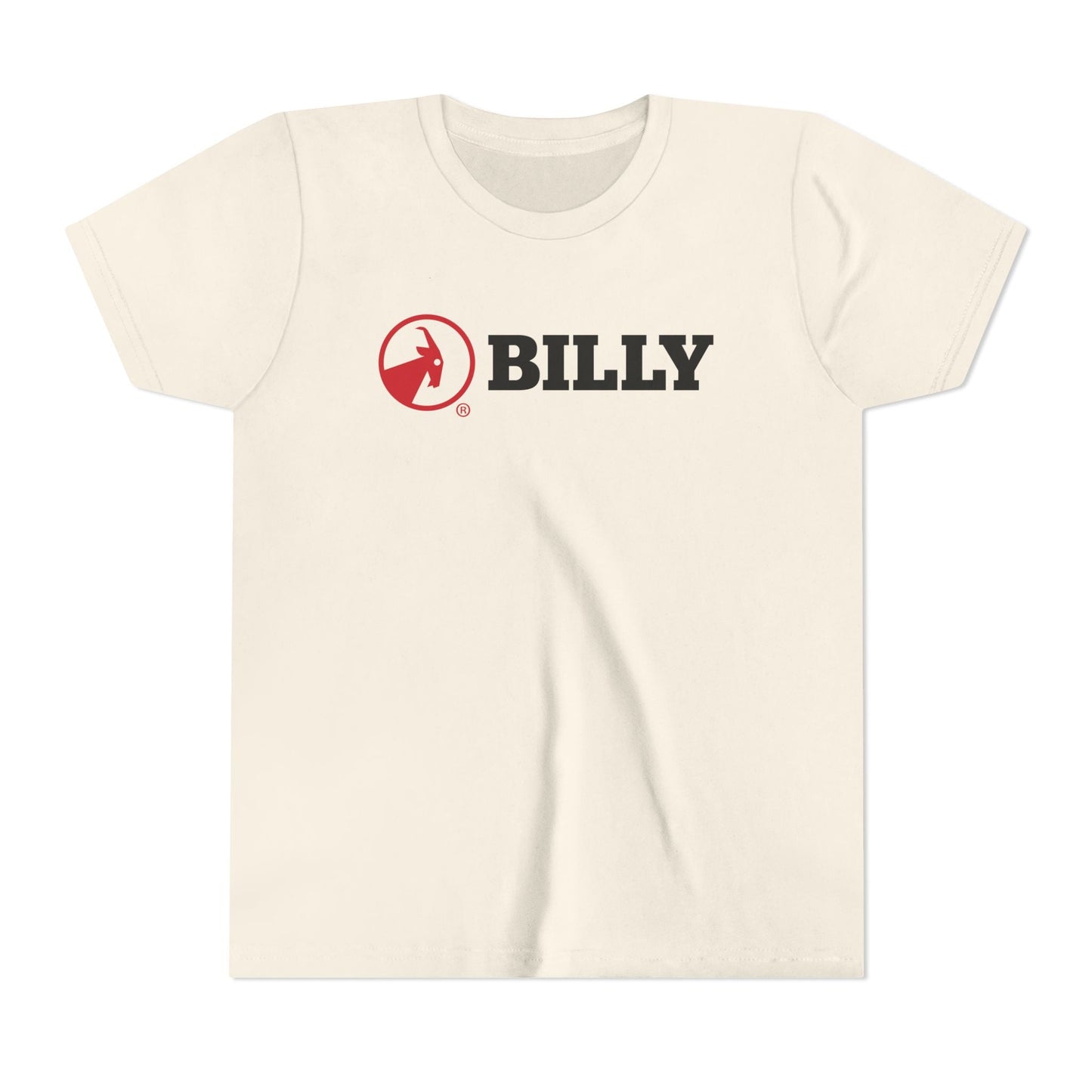  BILLY Youth Short Sleeve Tee (Red/Black Horizontal Logo) — AVAILABLE IN 5 COLORS