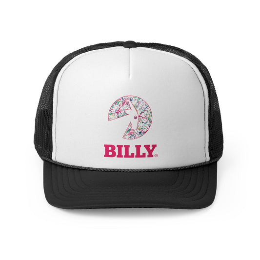  BILLY Foam Trucker Cap (Sasha Splatter - Pink Print) — AVAILABLE IN 2 COLORS