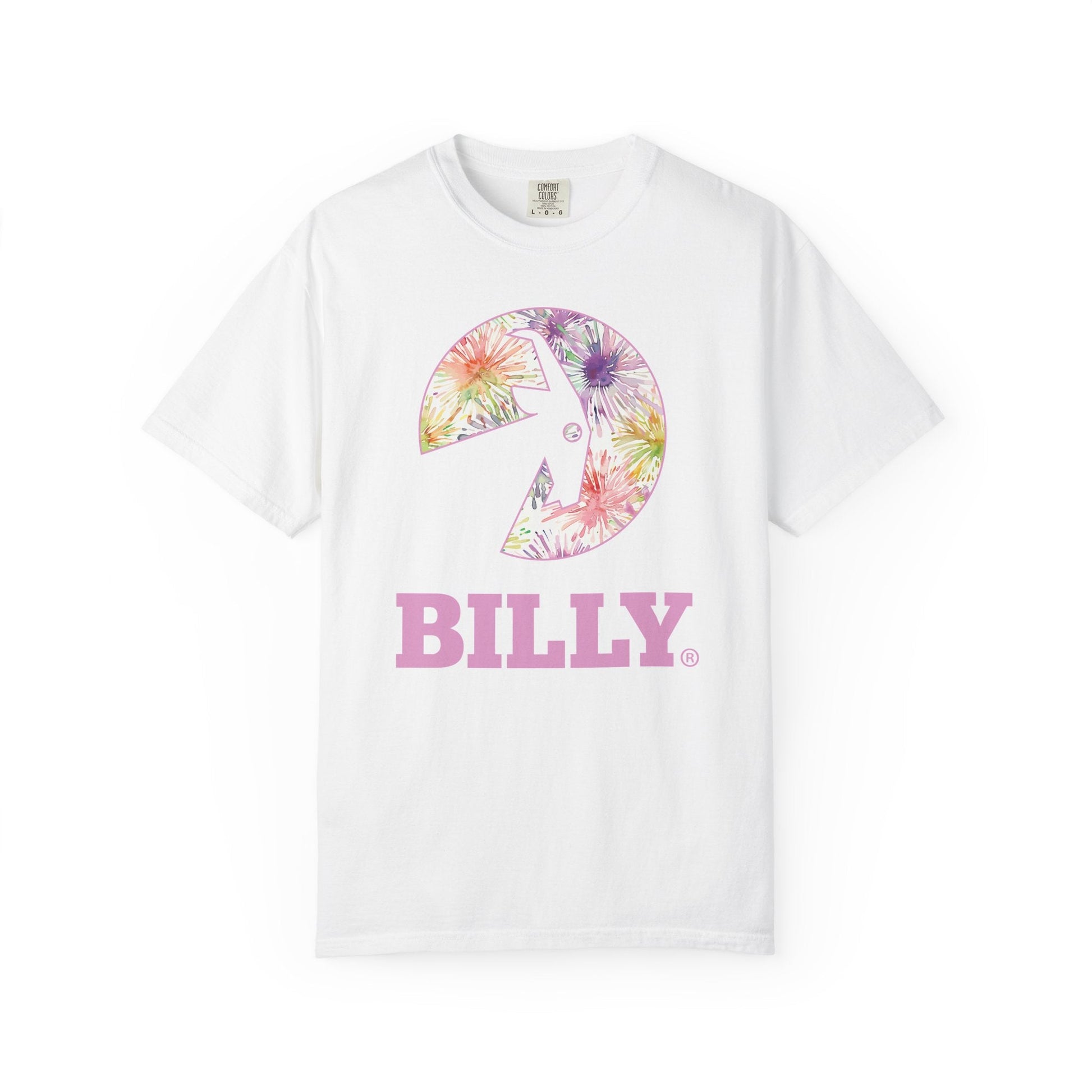  BILLY Unisex Garment-Dyed T-Shirt (Floral Logo) - AVAILABLE IN 4 COLORS