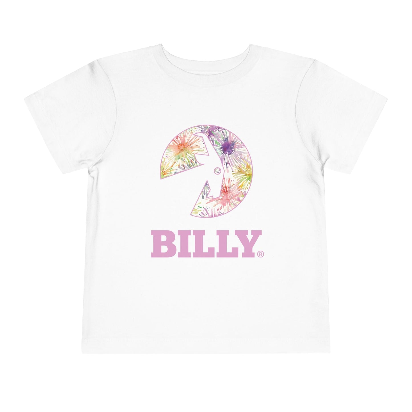  BILLY Toddler Short Sleeve Tee (Floral Logo) - AVAILABLE IN 3 COLORS