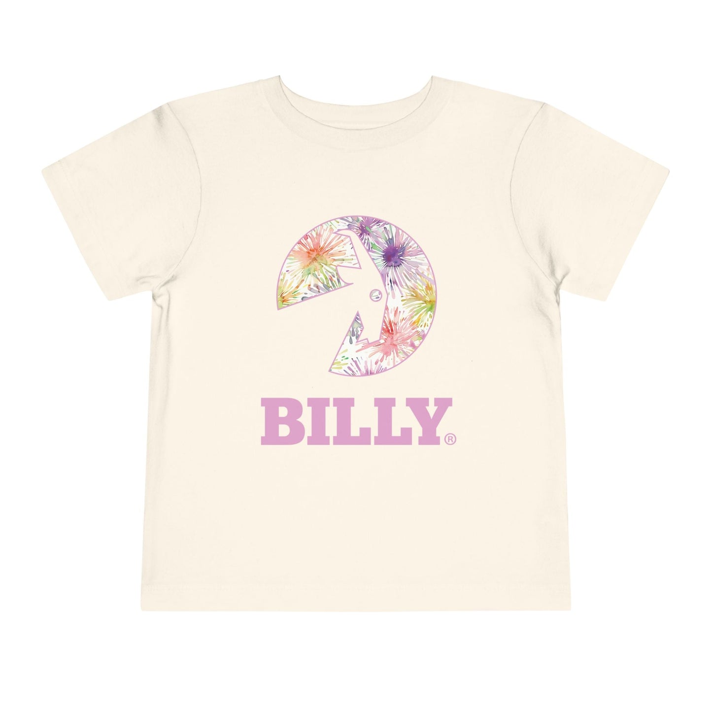  BILLY Toddler Short Sleeve Tee (Floral Logo) - AVAILABLE IN 3 COLORS