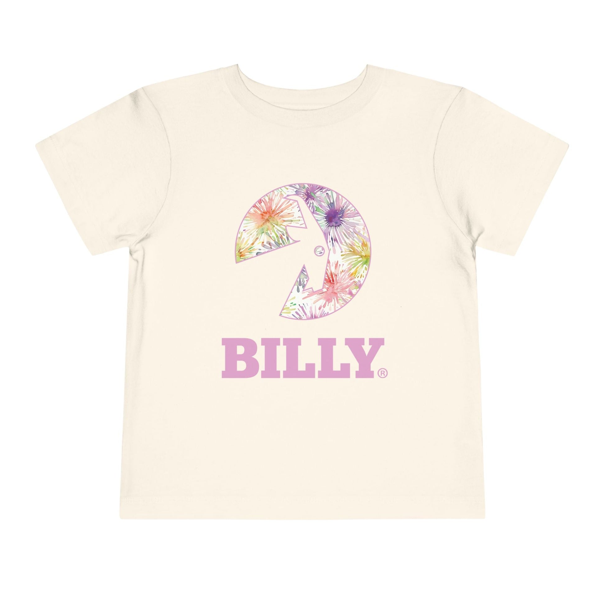  BILLY Toddler Short Sleeve Tee (Floral Logo) - AVAILABLE IN 3 COLORS
