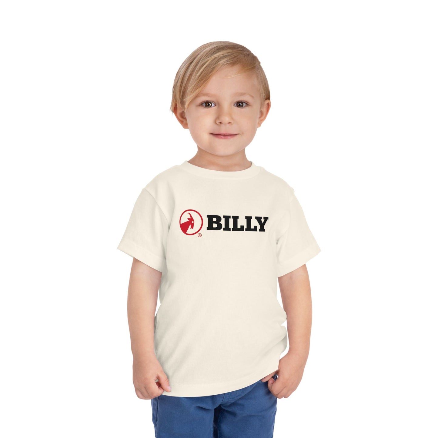  BILLY Toddler Short Sleeve Tee (Red/Black Horizontal Logo) — AVAILABLE IN 5 COLORS
