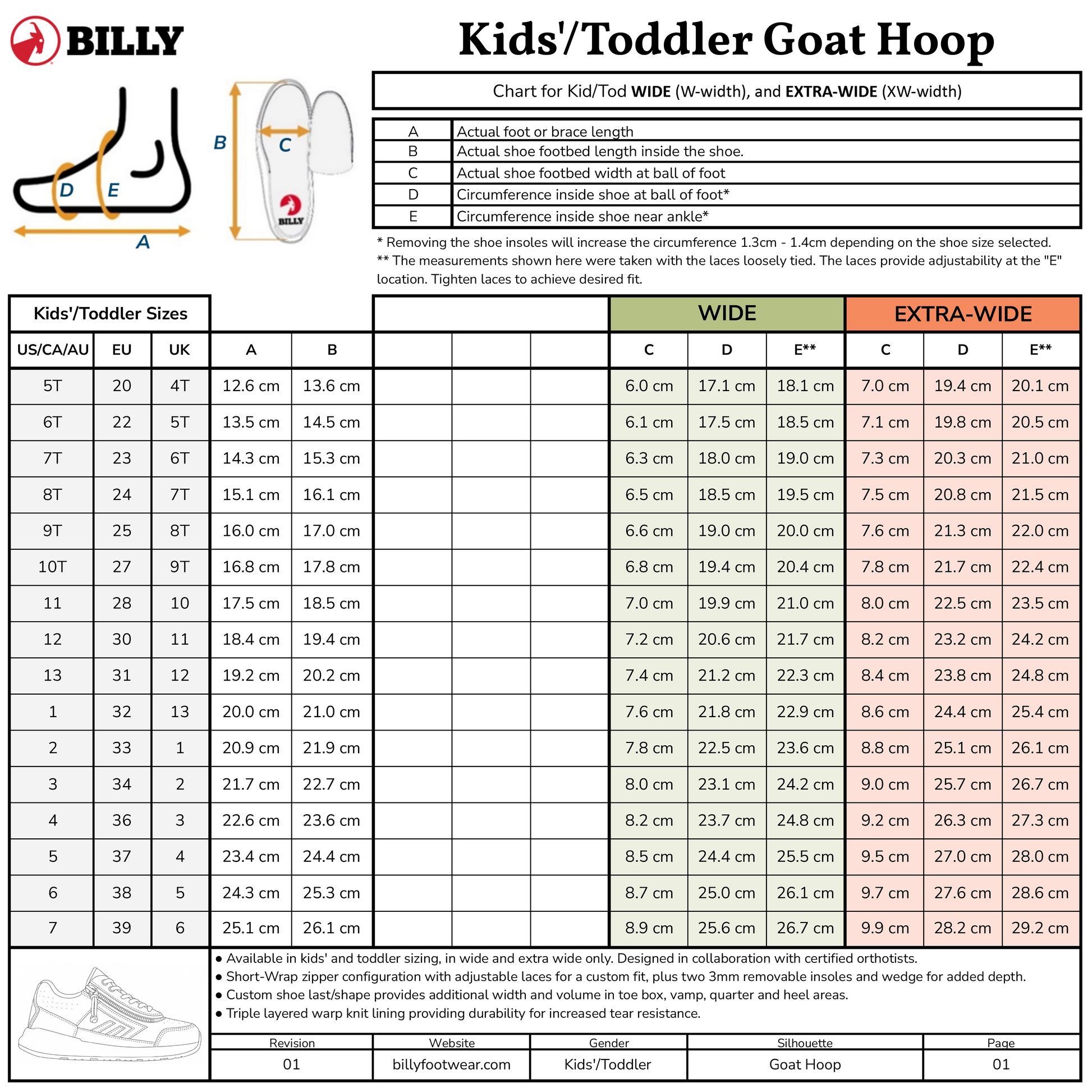  White/Black BILLY Goat Hoop