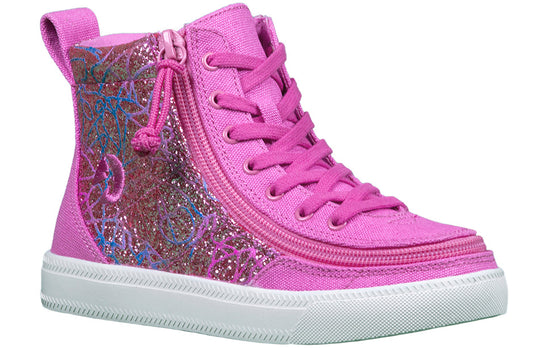  Pink Printed Canvas BILLY Classic Lace Highs