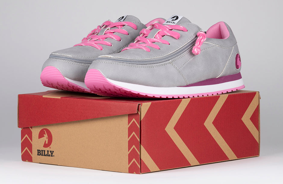  FINAL SALE - Grey/Fuchsia BILLY Joggers