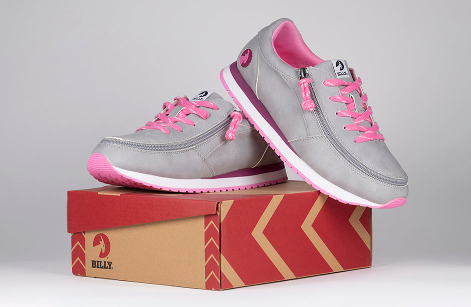  FINAL SALE - Grey/Fuchsia BILLY Joggers