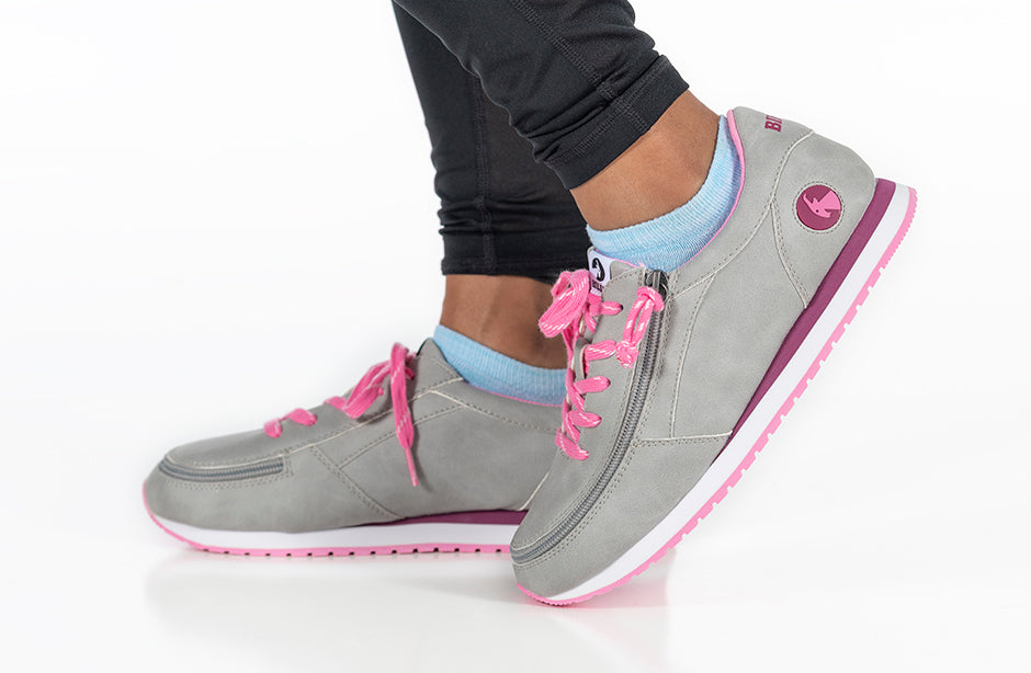  FINAL SALE - Grey/Fuchsia BILLY Joggers